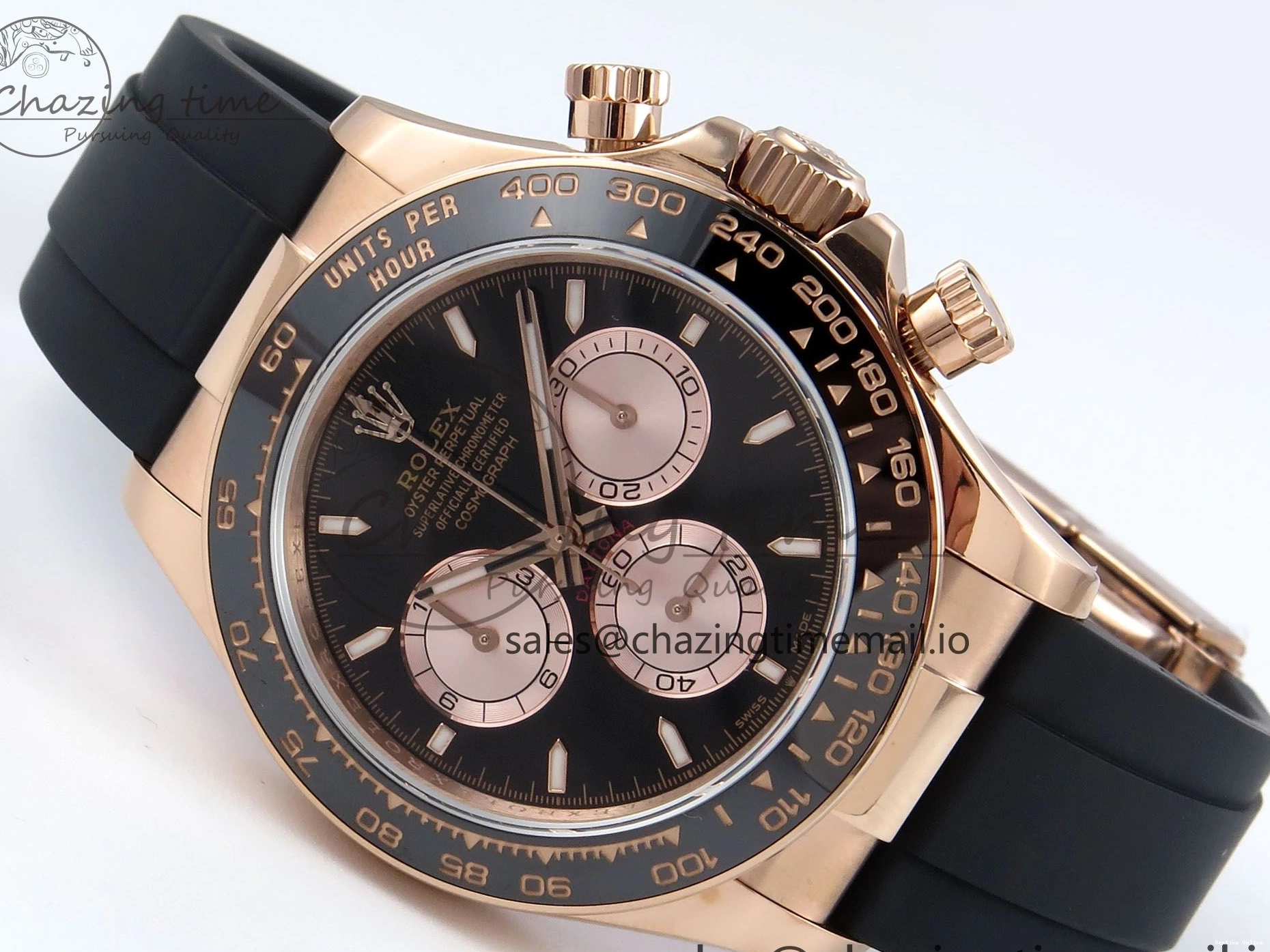 0206 Bold Daytona 126515 QF 1:1 Best Edition Black RG Dial on Oysterflex Strap SH4131 V 702